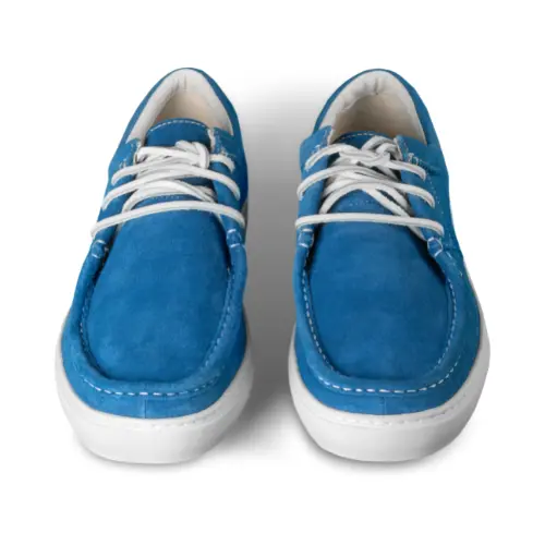 blue shoes