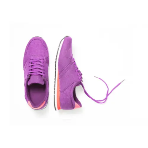 purple shoes